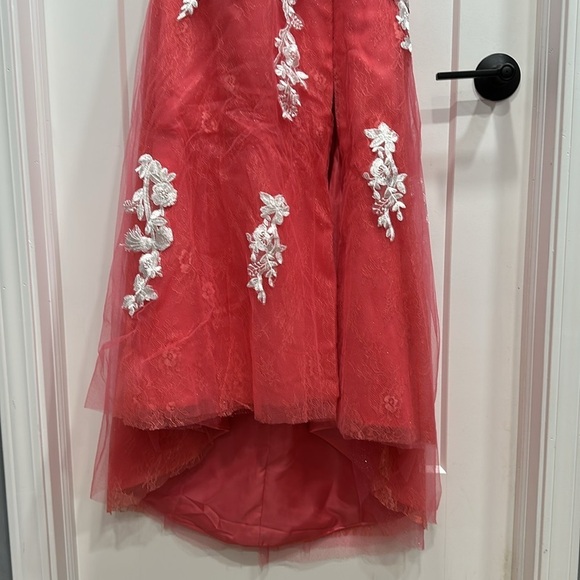 Prom Dress - Halter, Lace Up Back & Zipper - Picture 6 of 17